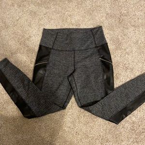 Athleta Moto leggings faux leather